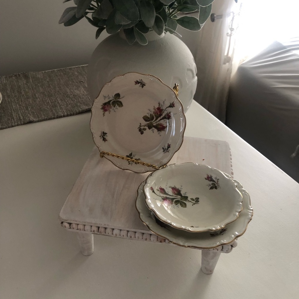 Great Rosenthal Pompadour Moss Rose Plate